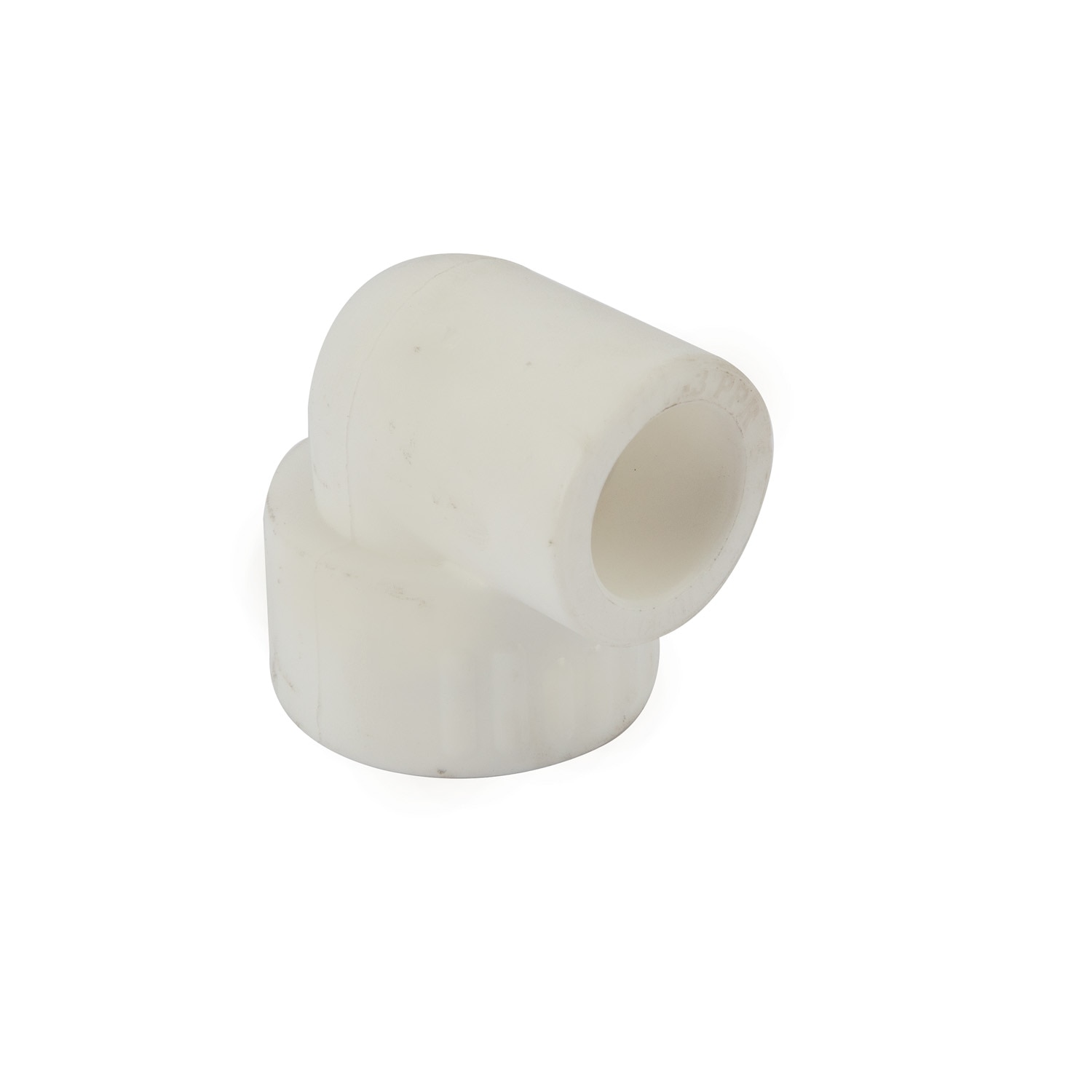 Cot plastic PPR, alb, 20 mm, unghi 90, racord 1/2, filet interior