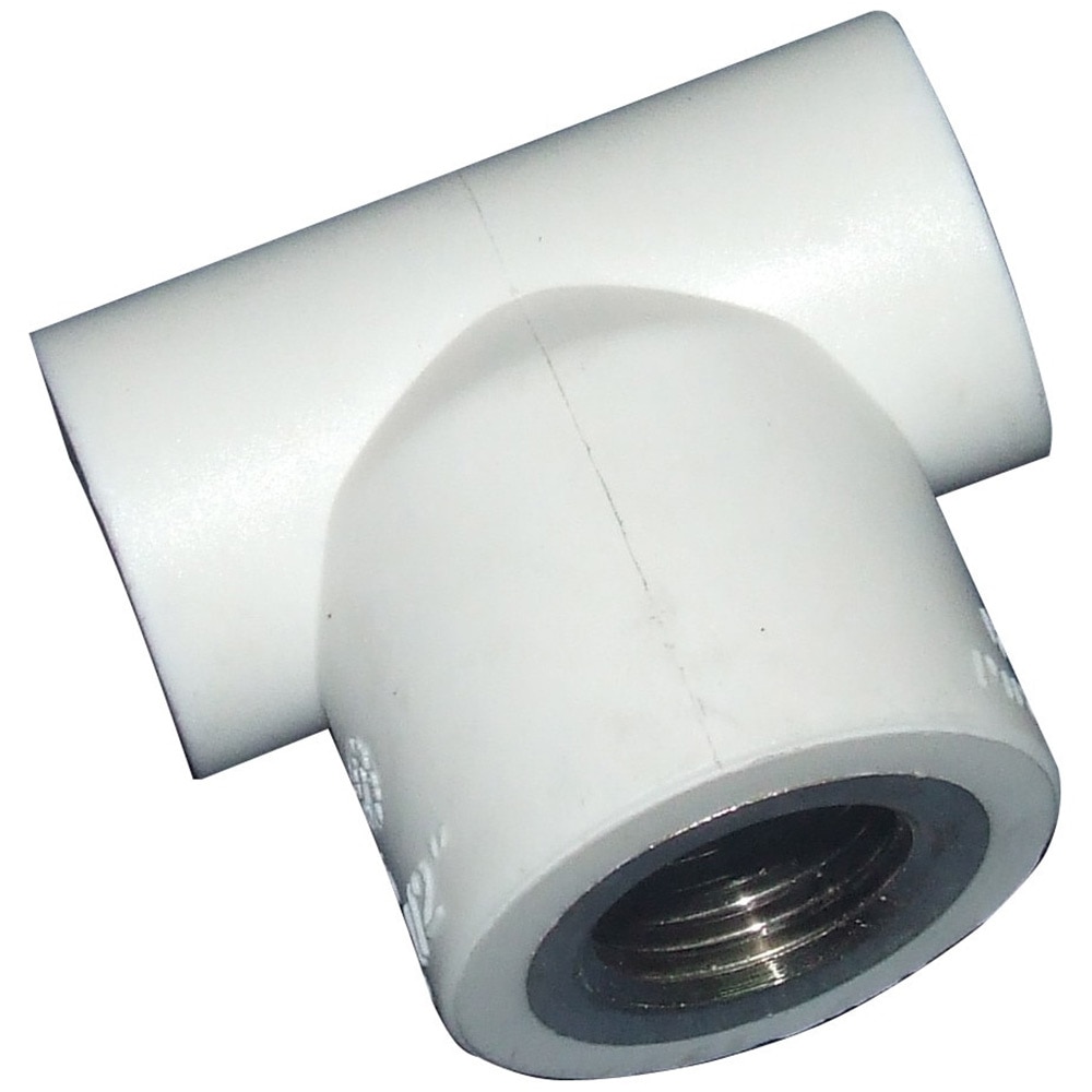 Element Teu 25 x 3/4 x 25, cu filet metalic interior, polipropilena