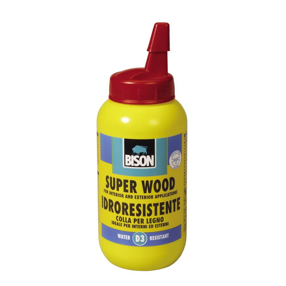 Adeziv pentru lemn, alb, 250 g  Bison Super Wood