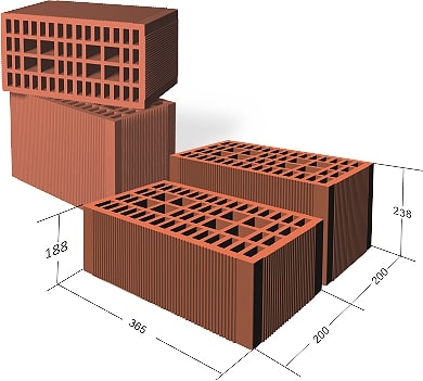 Caramida SOCERAM E, 36.5x20x23.8 cm