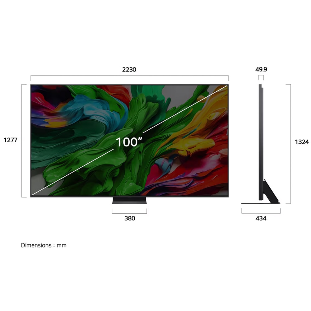 Televizor QNED Evo MiniLED Smart LG 100QNED86A6, Ultra HD 4K, HDR, 252cm