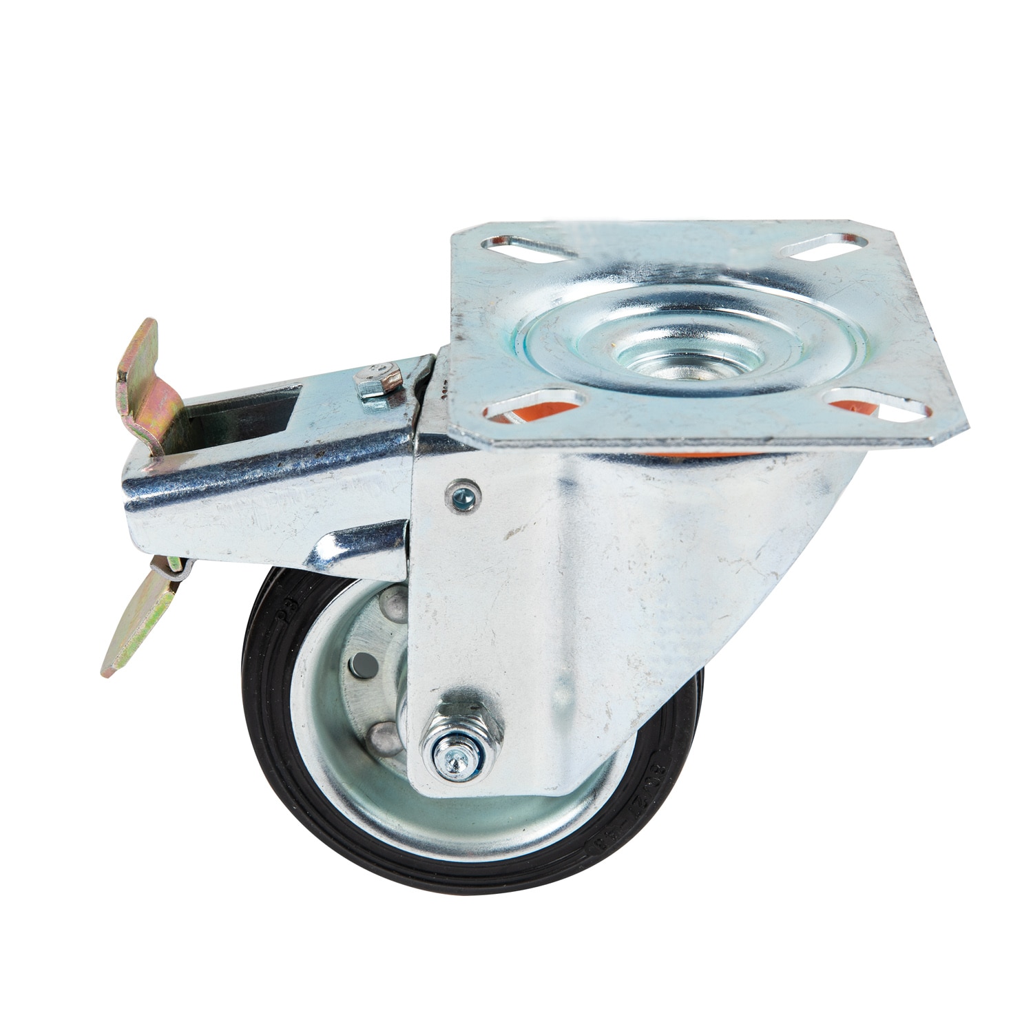 Roata utilitara cu placa pivotanta, cu fixare, 80 x 25 mm, 50 kg