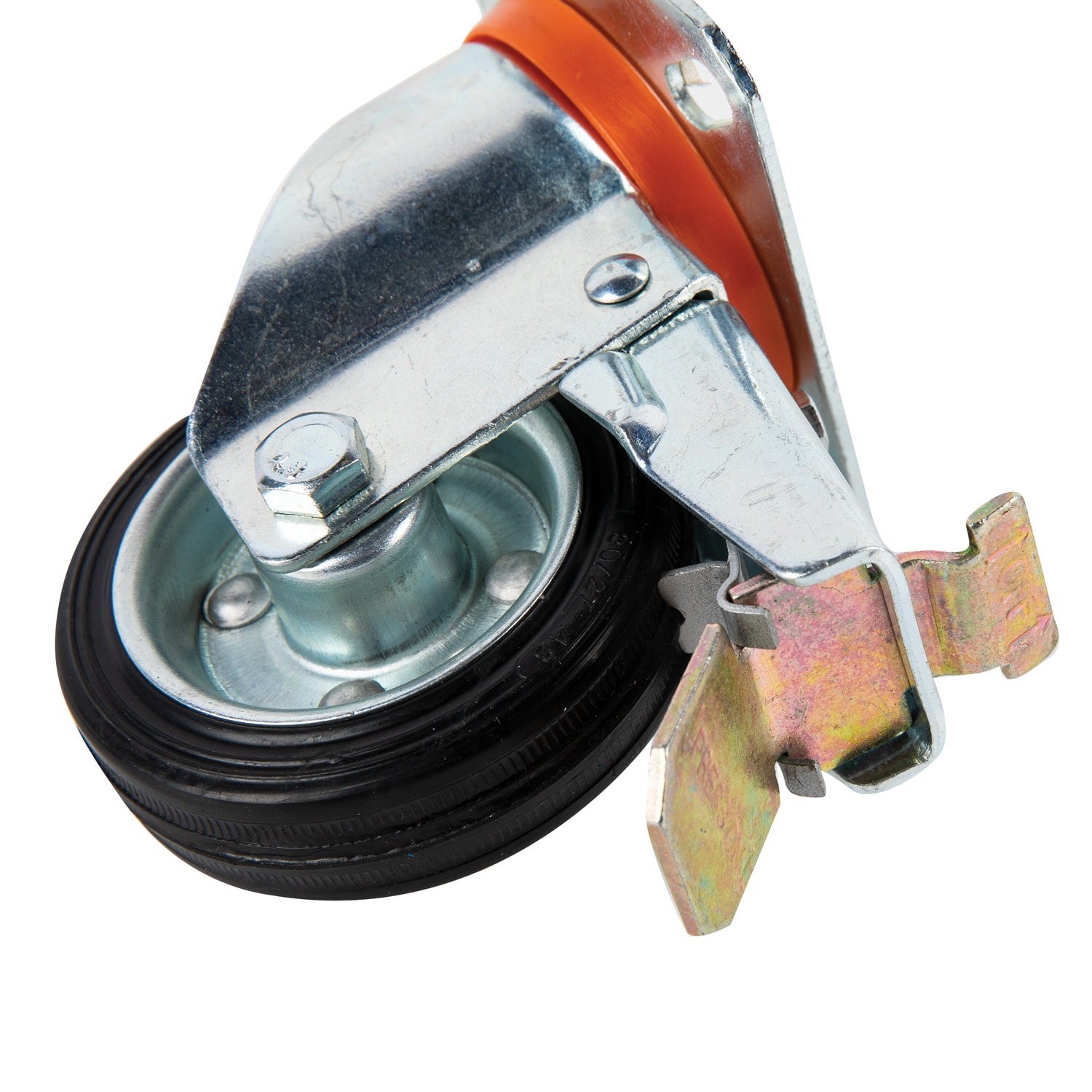 Roata utilitara cu placa pivotanta, cu fixare, 80 x 25 mm, 50 kg