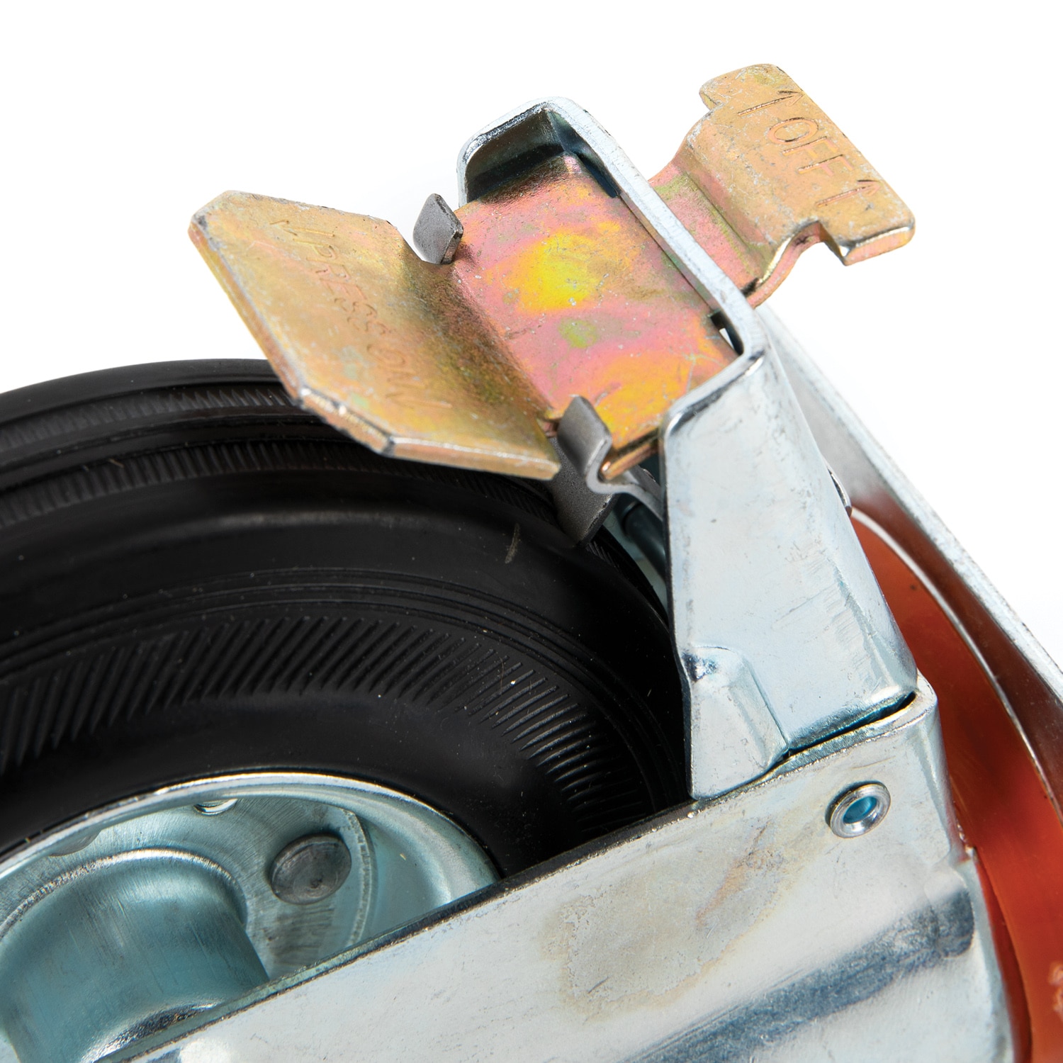 Roata utilitara cu placa pivotanta, cu fixare, 125 x 25 mm, 100 kg