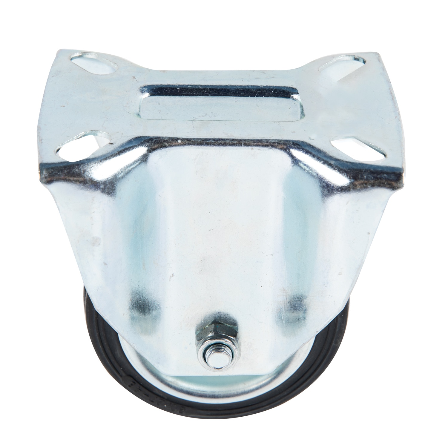 Roata utilitara, placa fixa, din cauciuc solid, 80 x 25 mm, 50 kg