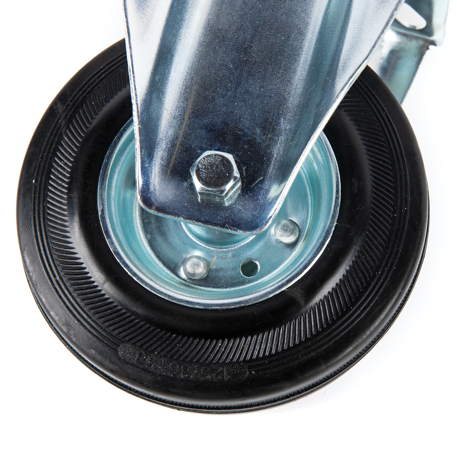 Roata utilitara cu placa fixa, cauciuc solid 125 x 37 mm, 100 kg