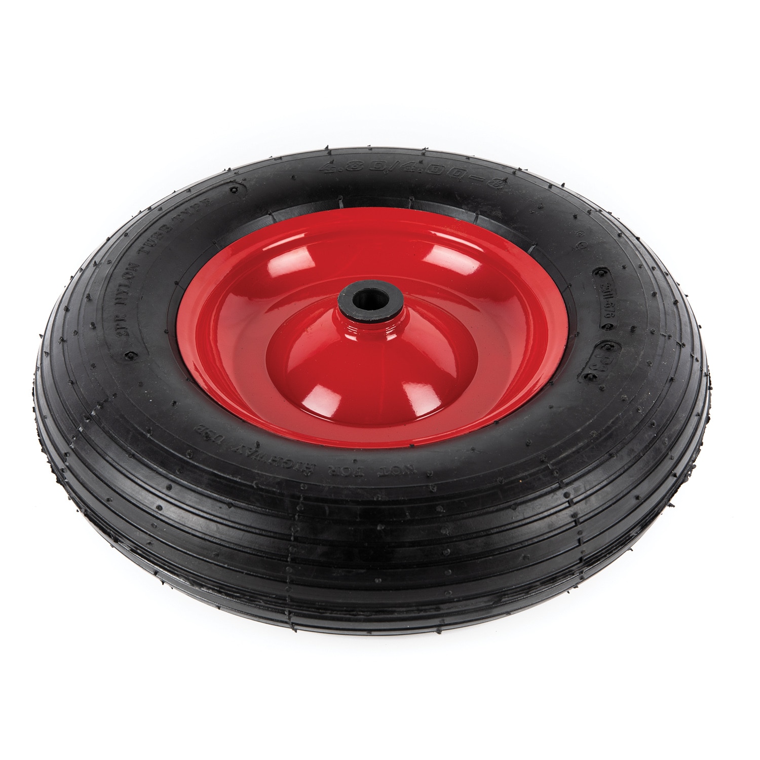 Roata pneumatica, profil striat, janta din otel, 400 x 100 x 20 mm