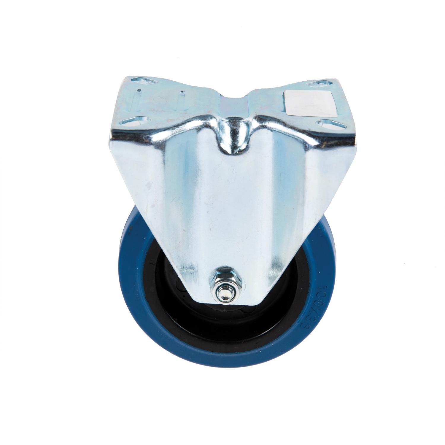 Rola utilitara cu placa fixa, 100 x 36 mm, 150 kg