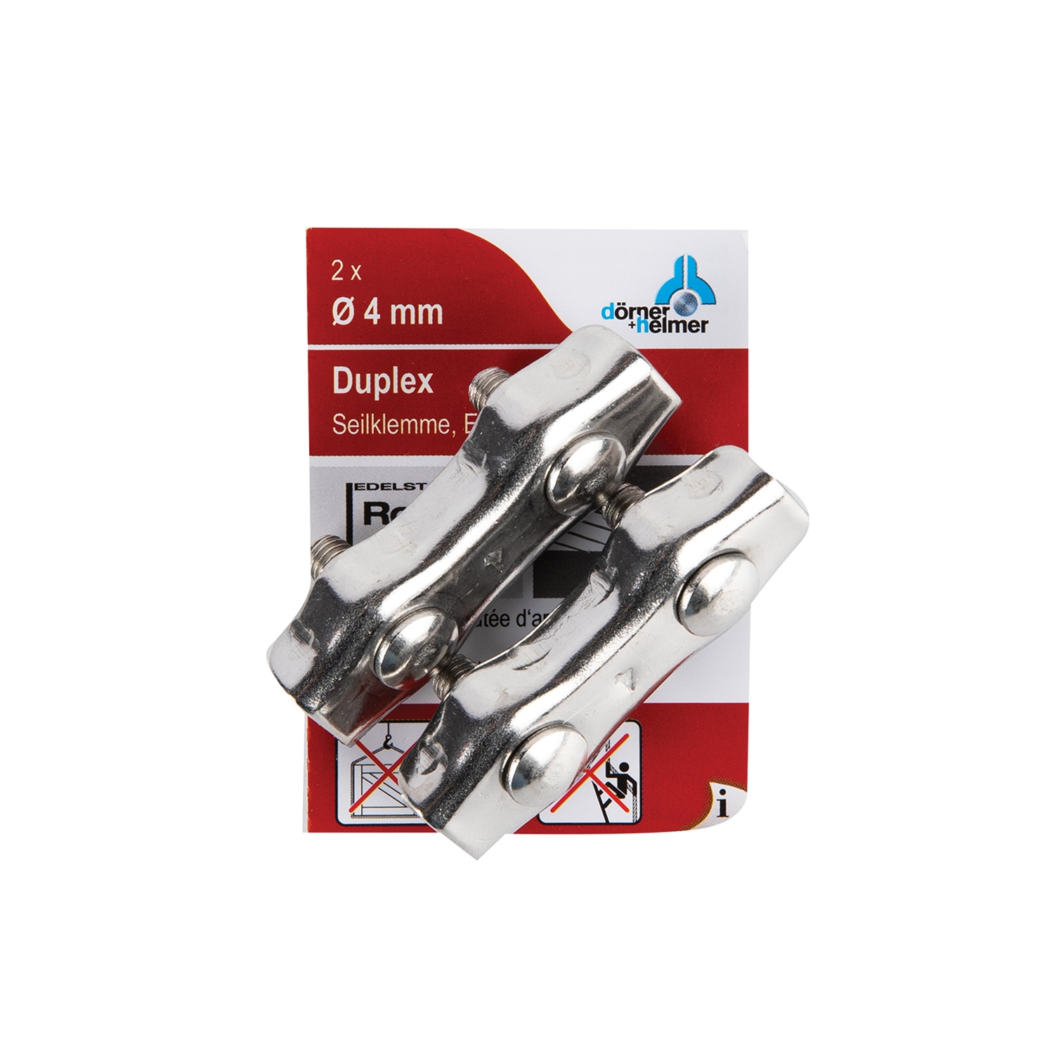 Brida Inox Dubla Pentru Cabluri