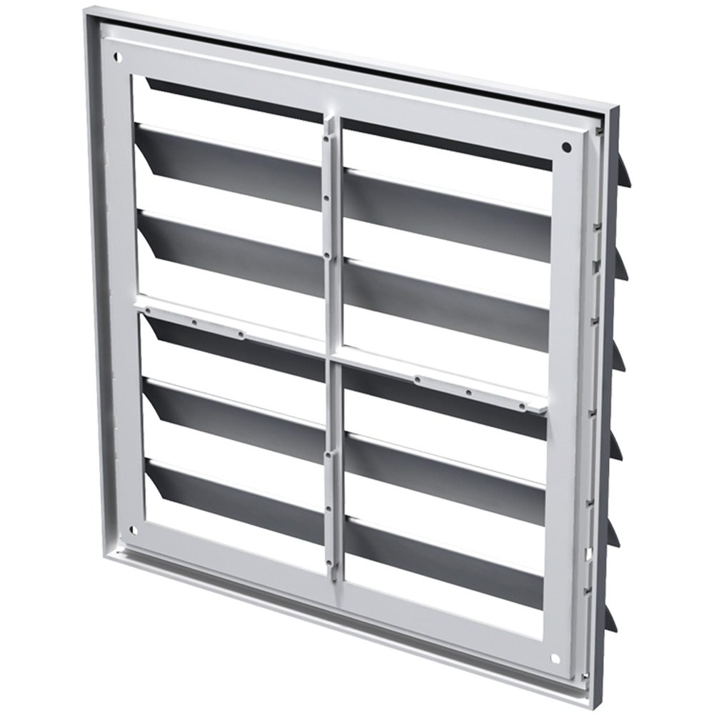 Grila ventilatie cu jaluzele VENTS, PVC, 25x25 cm