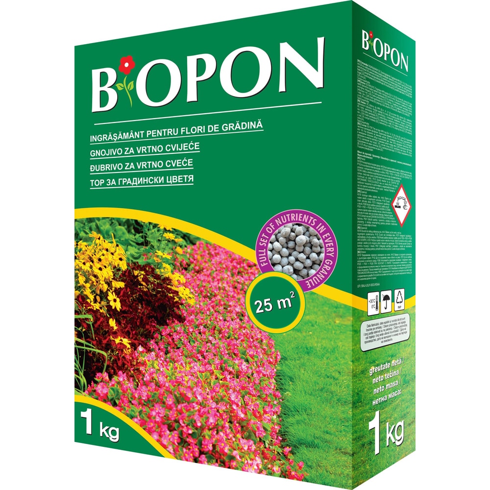 Ingrasamant granule pentru flori de gradina Biopon, 1 kg
