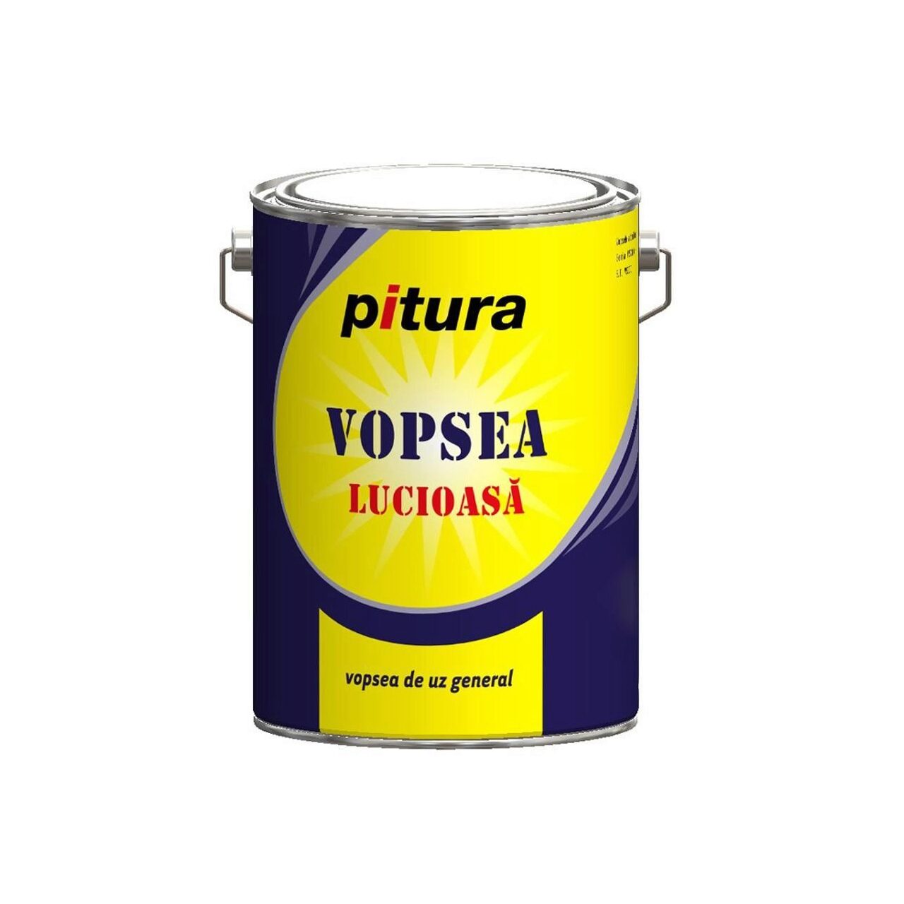 Vopsea lavabila Pitura KOBER, 4L, galben