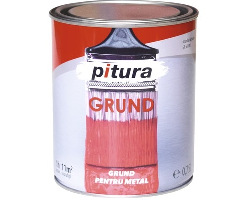 Grund pentru metal Pitura KOBER, 0.75L, gri