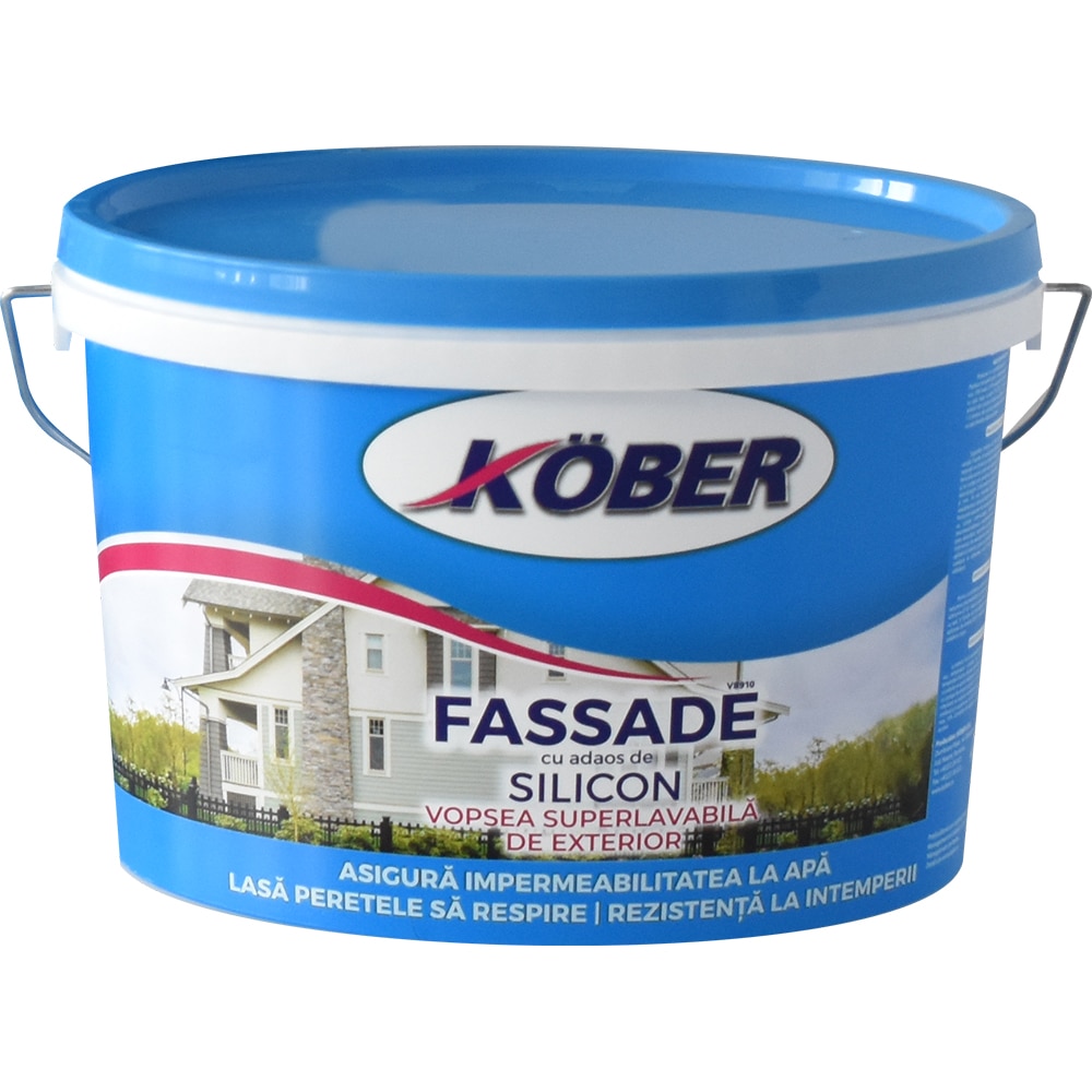 Vopsea lavabila exterior KOBER Fassade, 3L