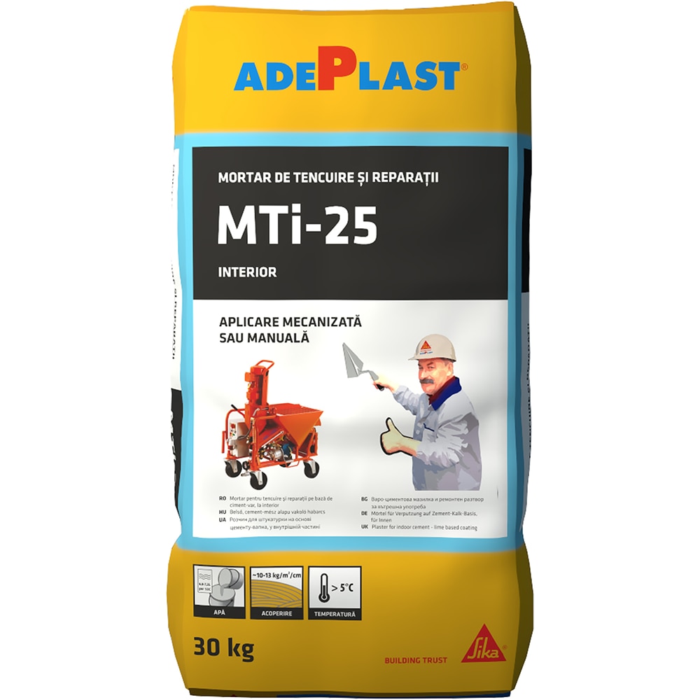 Mortar tencuieli si reparatii Adeplast MTi-25, 30 Kg