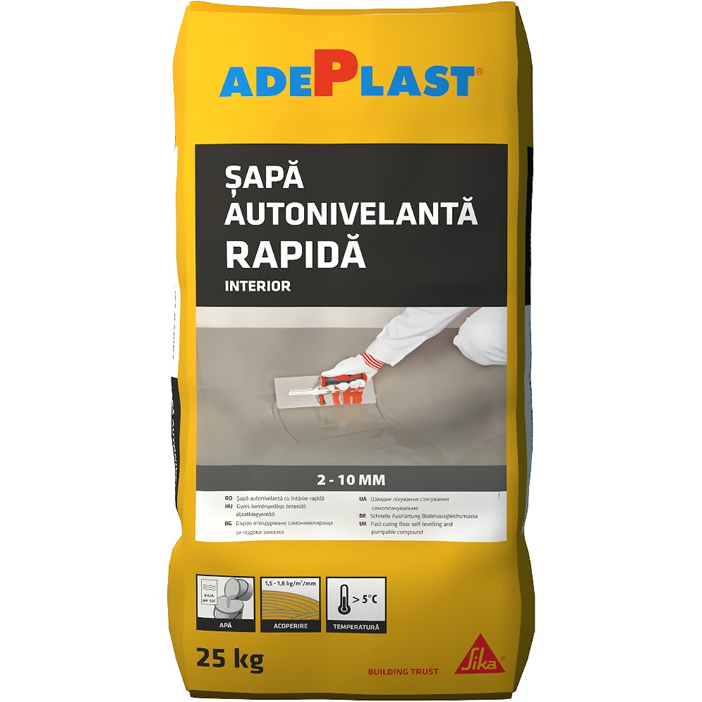Sapa autonivelanta rapida Adeplast, interior, 25 Kg