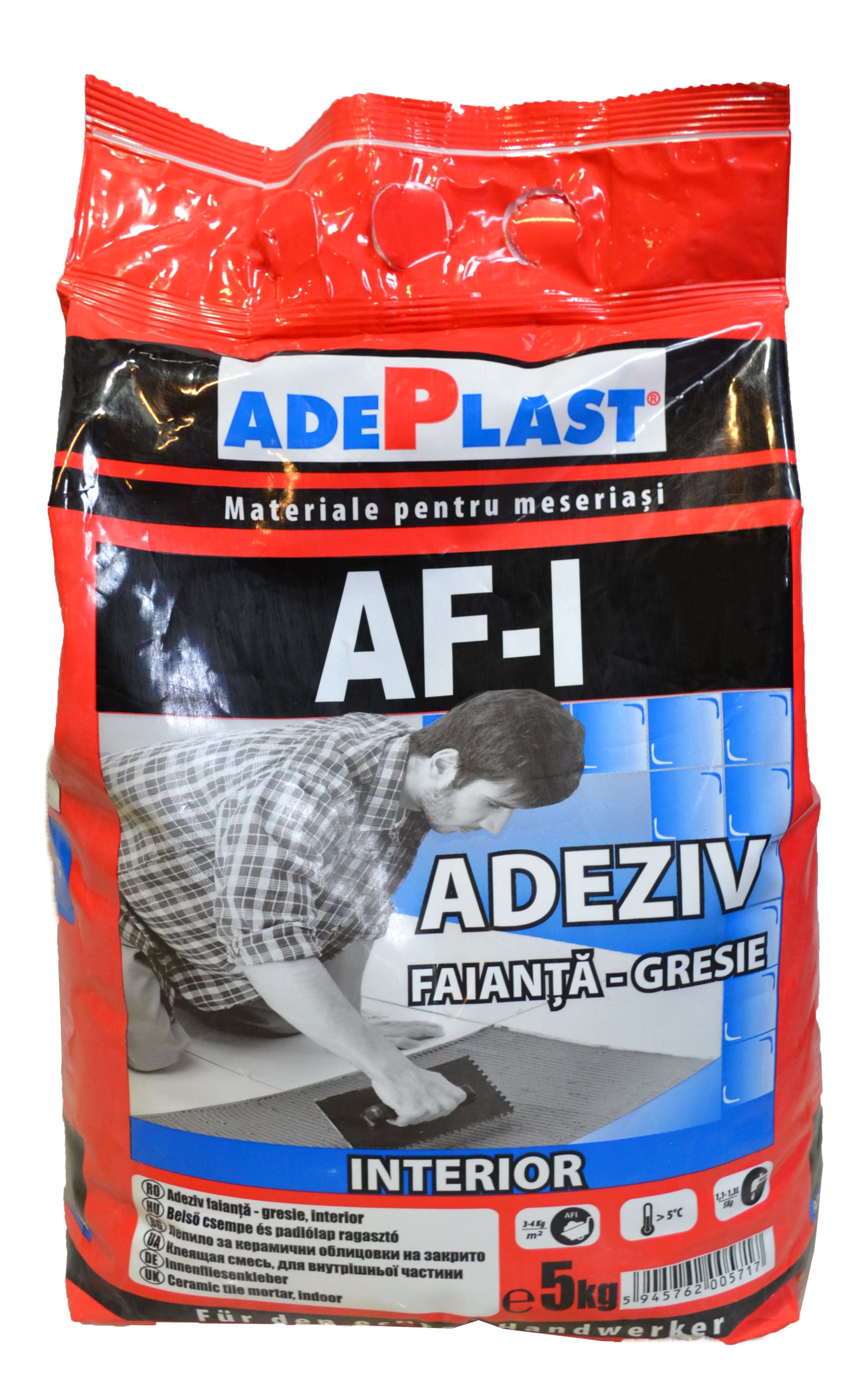 Adeziv placare ceramica pentru interior, 5 kg  Adeplast AF-I