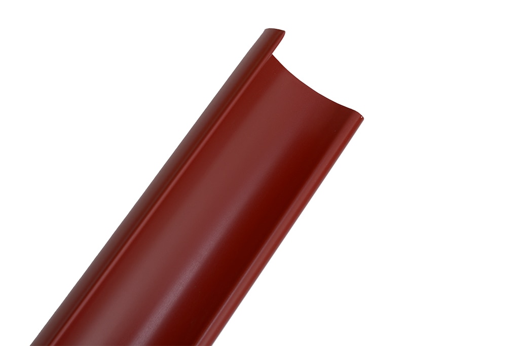 Jgheab, rosu, lungime 2 m, diametru 125 mm