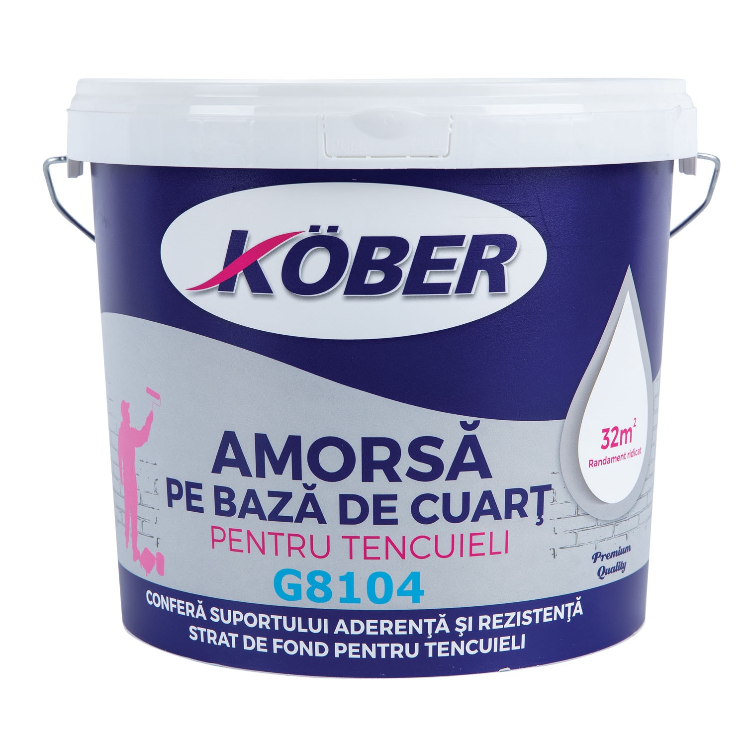 Amorsa pentru tencuieli, alb, 4 L   Kober