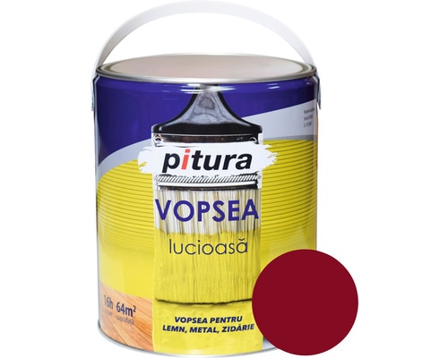 Vopsea Pitura KOBER, 4L, visiniu