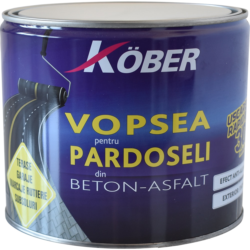 Vopsea pentru beton KOBER, gri, 2.5L