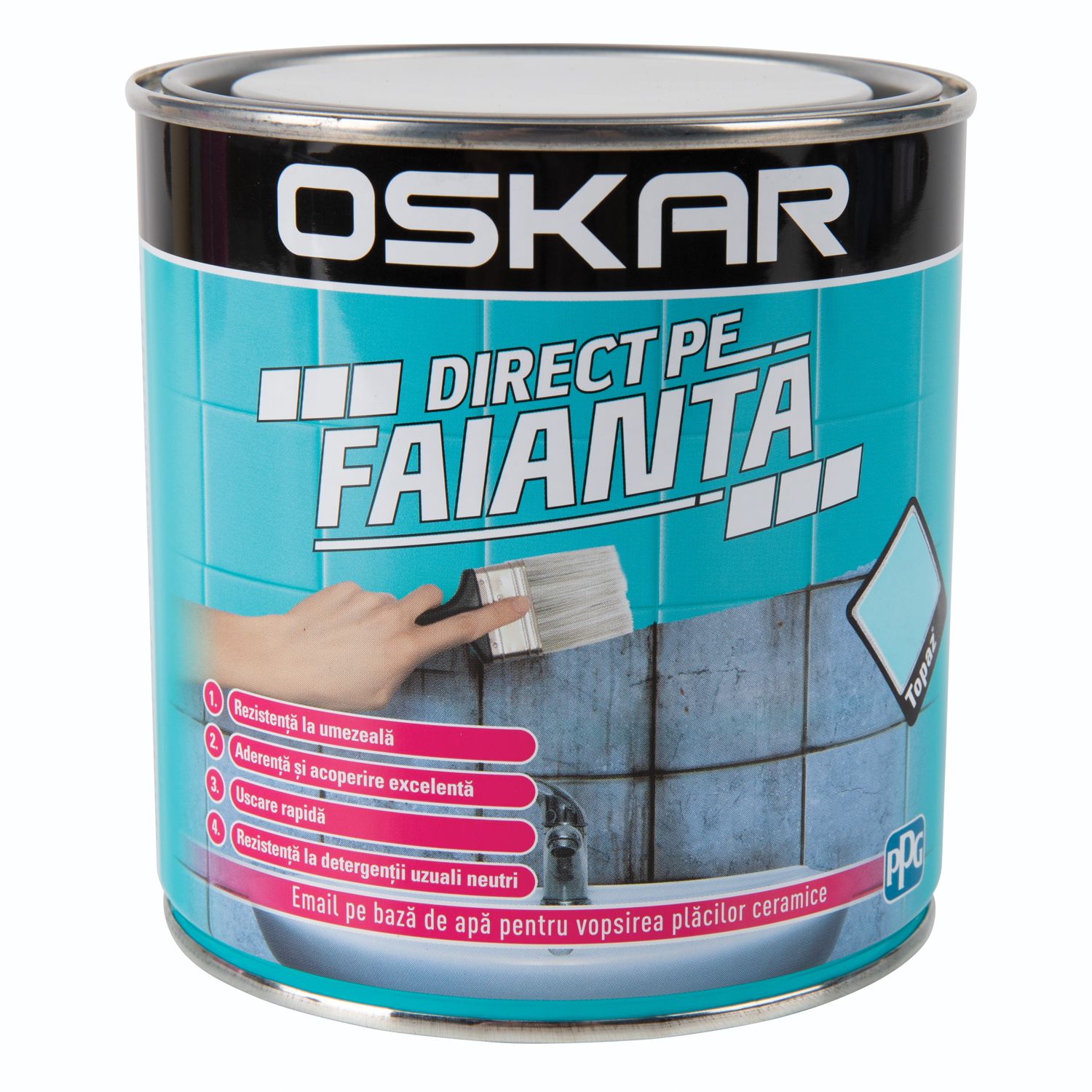 Oskar Email Aqua Matt Fucsia 0.6L