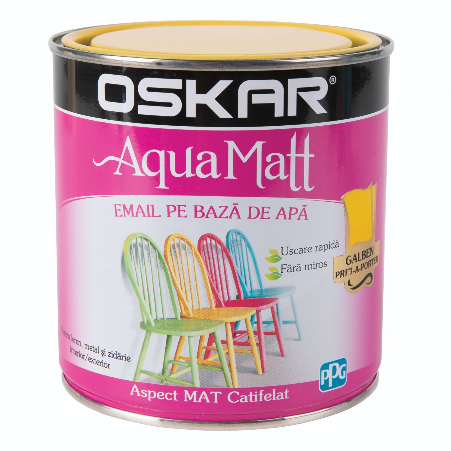 Oskar Email Aqua Matt Galben 0.6L