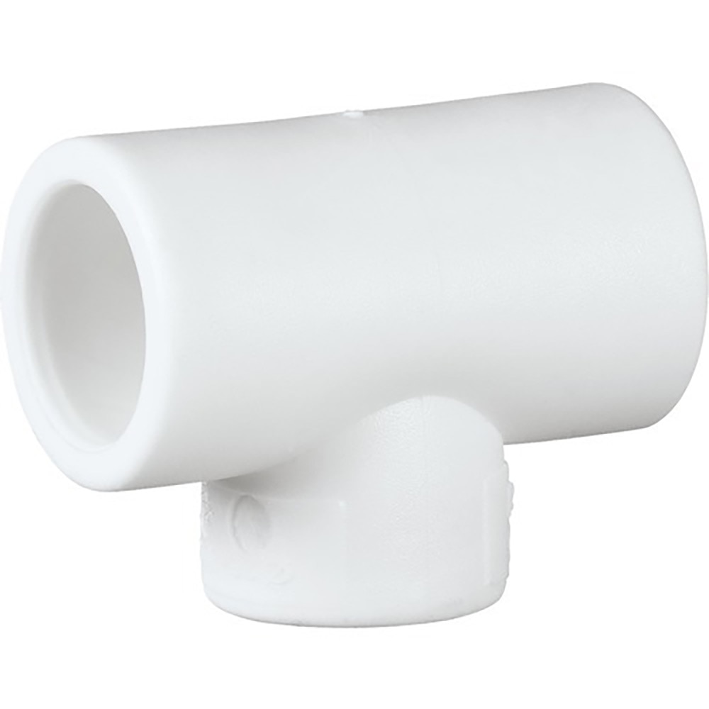 Teu redus, 40 x 20 x 40 mm, polipropilena, alb