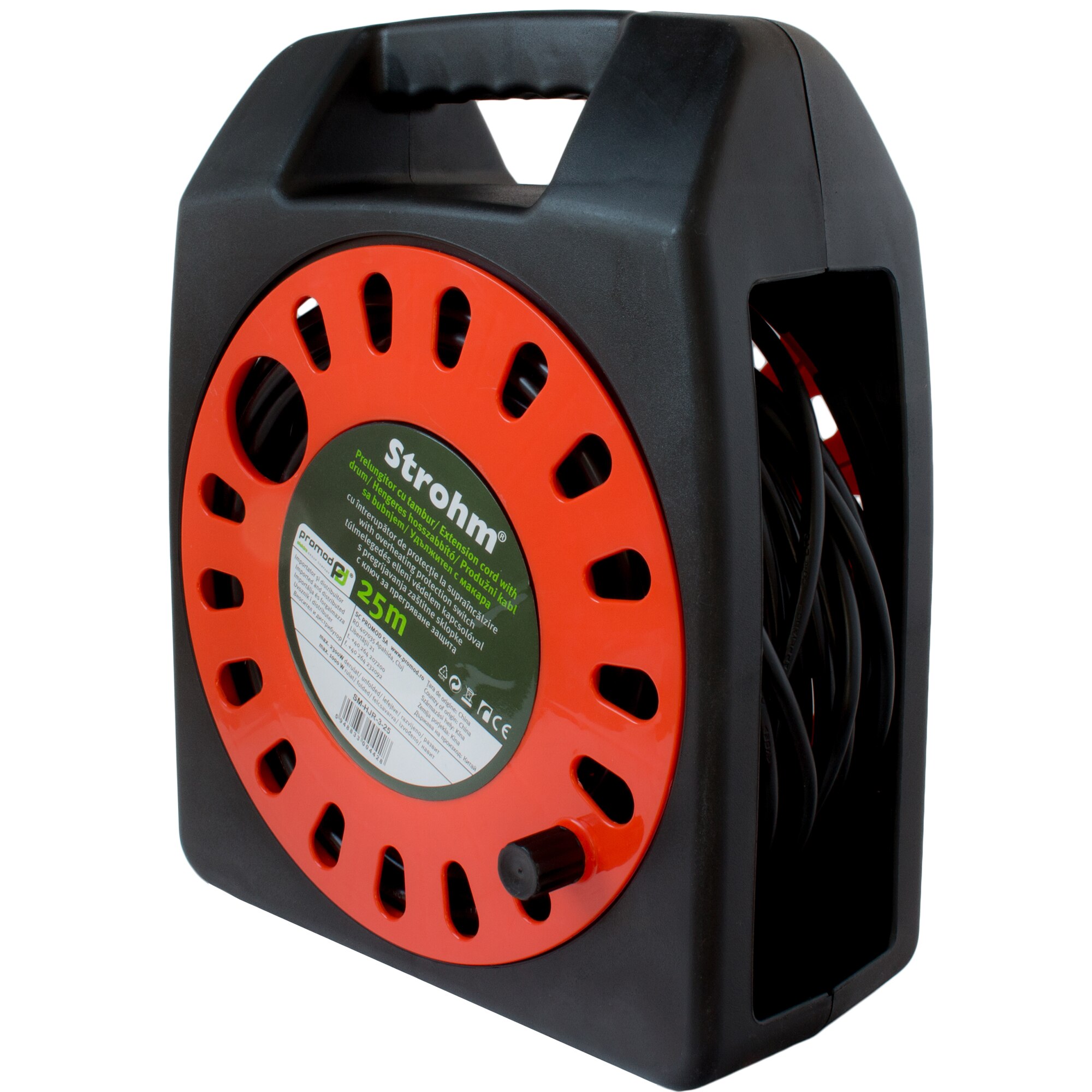 Prelungitor tambur, plastic, 25 metri