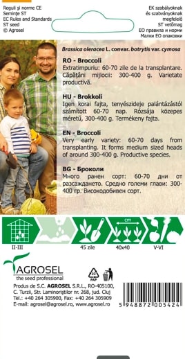 Seminte broccoli Calabrese Natalino Brassica  Agrosel