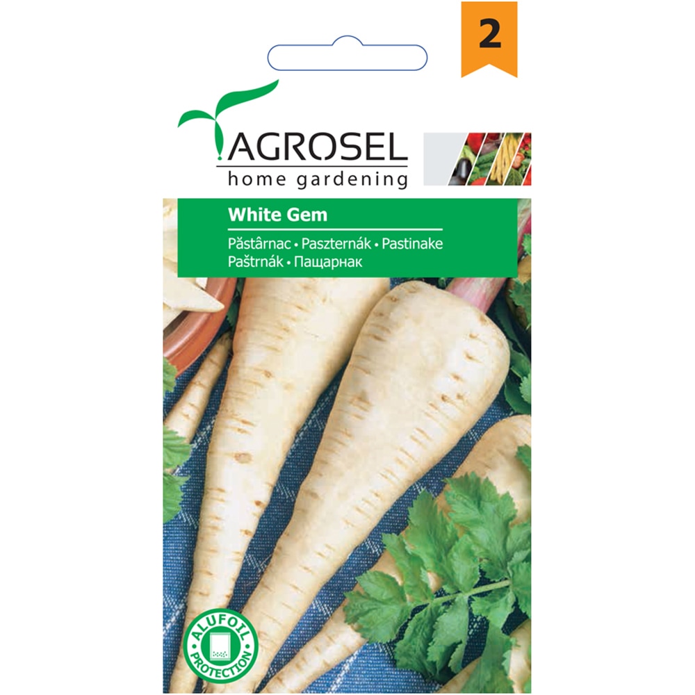Seminte legume pastarnac White Gem AGROSEL, 4g