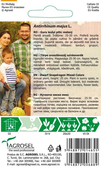 Seminte gura leului pitic  Agrosel