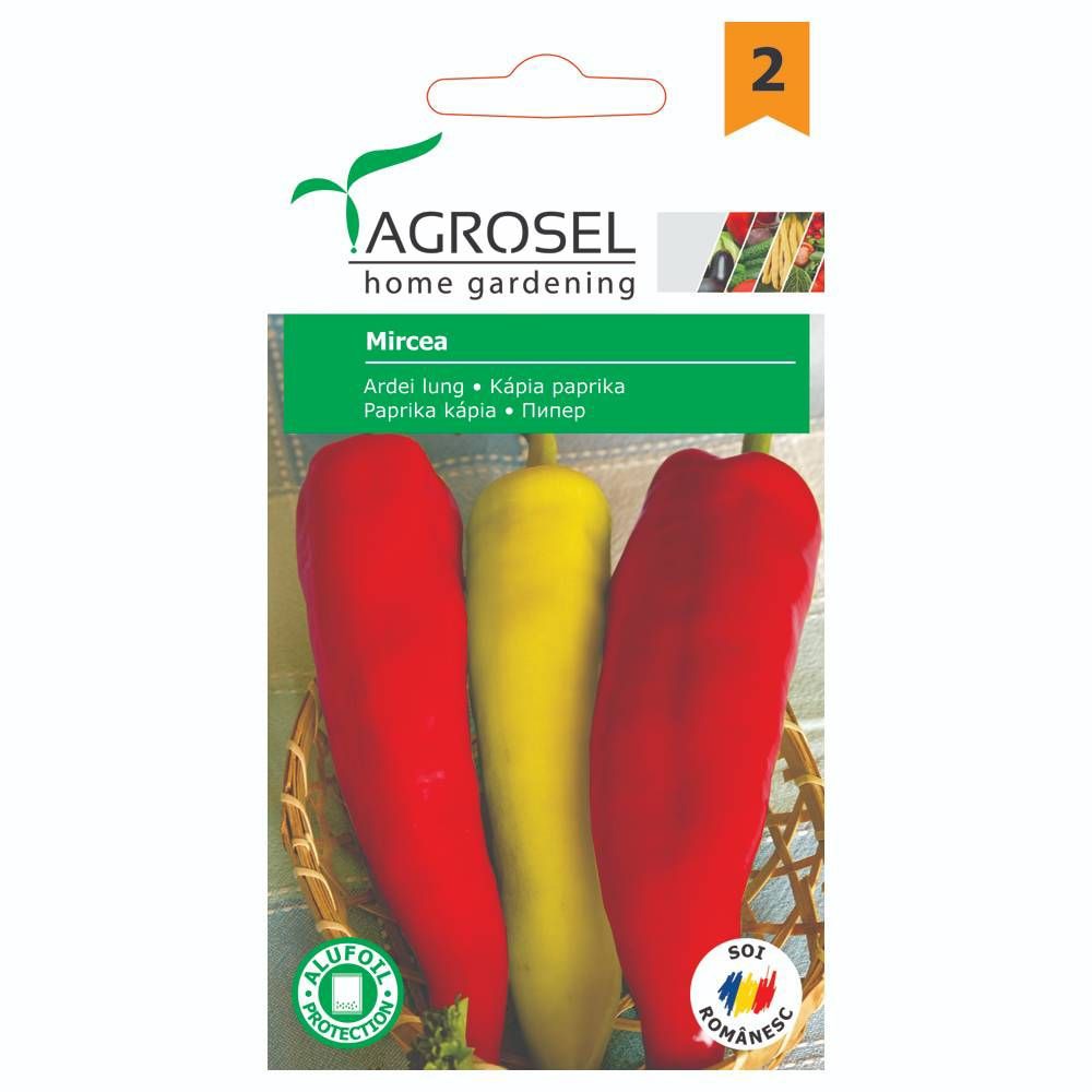 Seminte legume ardei lung Mircea AGROSEL, 0.5g