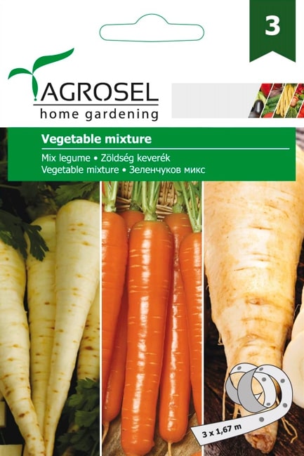 Seminte mix legume (Nantes 2, Felhosszu, White gem) AGROSEL, 5.15 g