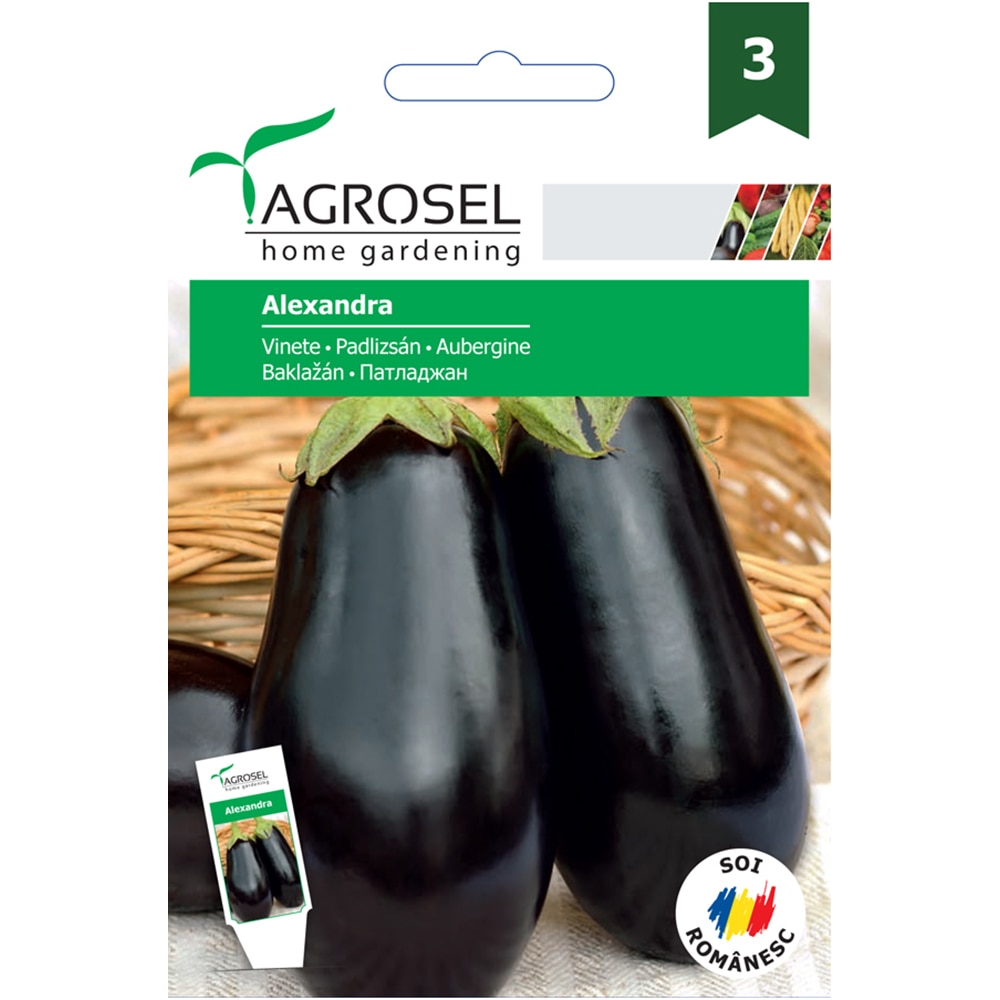 Seminte legume Vinete Alexandra AGROSEL, 2g