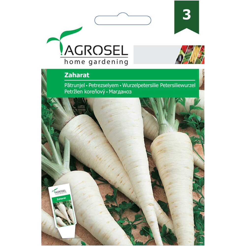 Seminte de legume Patrunjel Zaharat AGROSEL, 1 plic