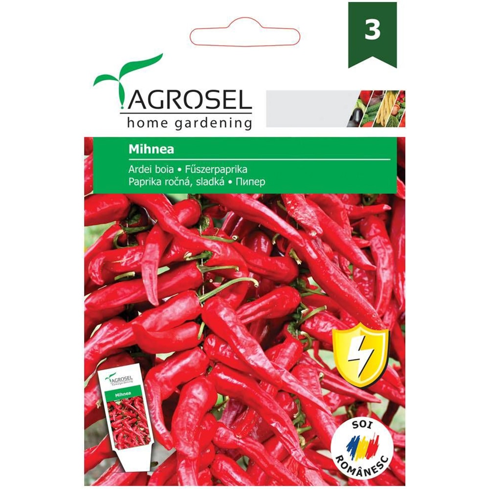Seminte legume Ardei Boia Mihnea AGROSEL, 1.2g