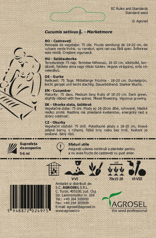 Castraveti Marketmore Bio 0.7G Plic