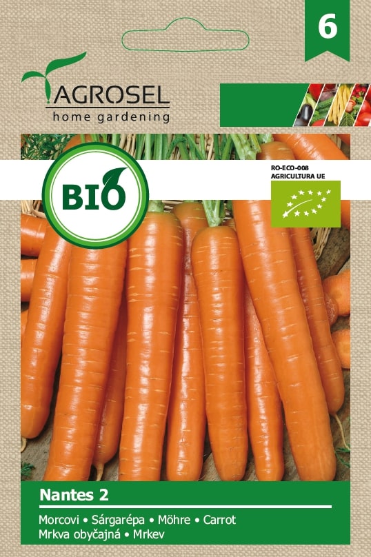 Morcovi Nantes Bio 2.5G Plic