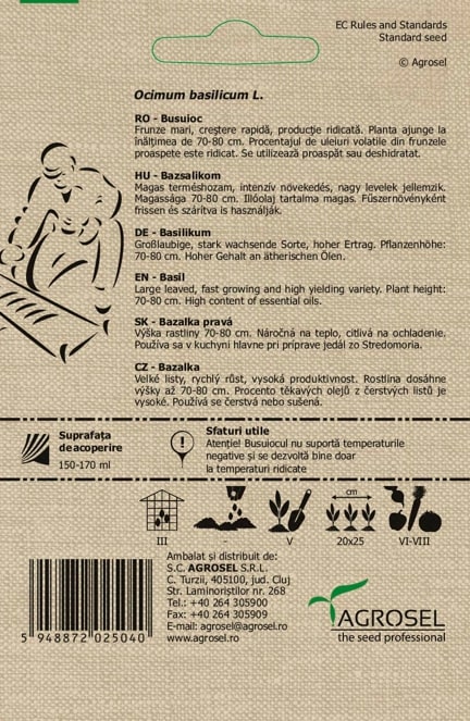 Busuioc Italiano Bio 1G Plic