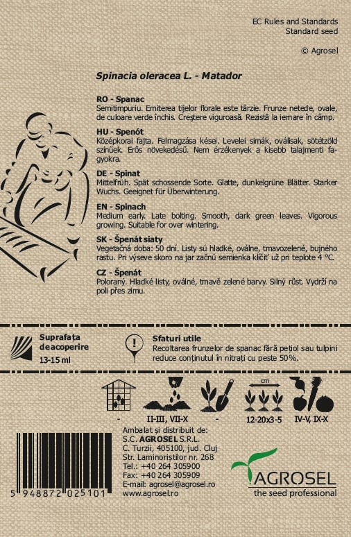 Spanac Geant D Hiver Bio 6G Plic