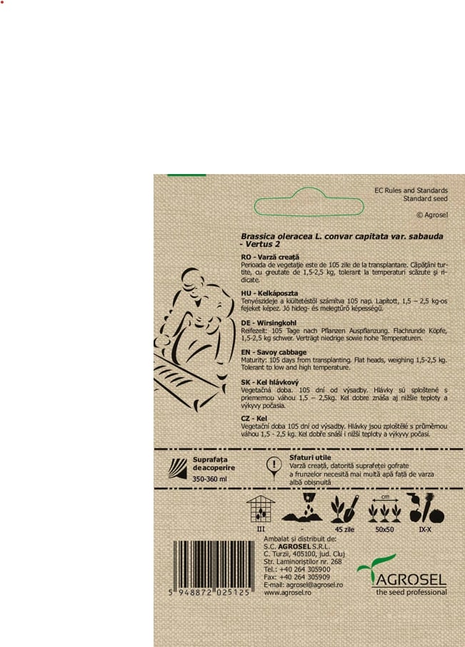 Varza Vertus 2 Bio 2.5G Plic