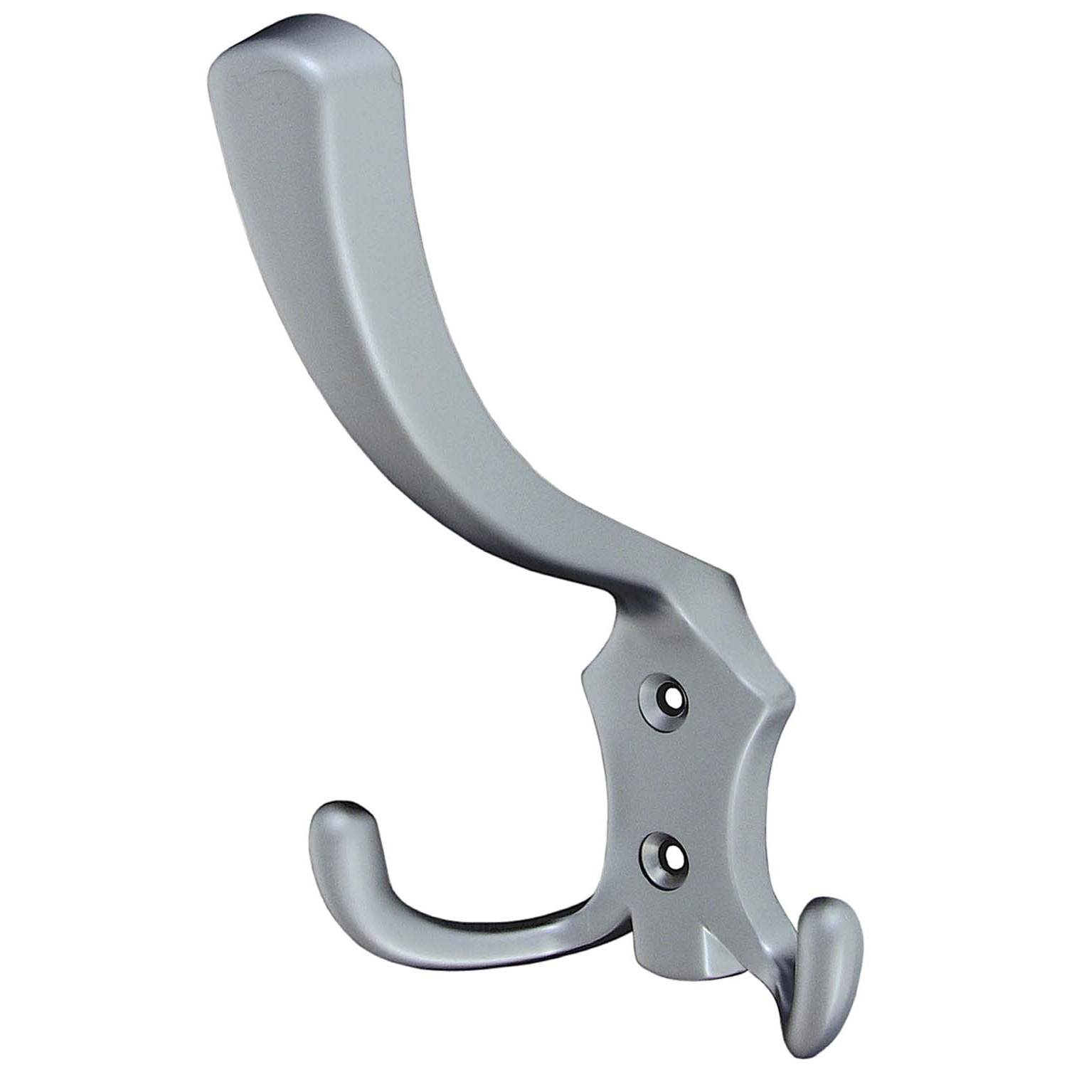 Cuier metalic 2 carlige cromat satinat