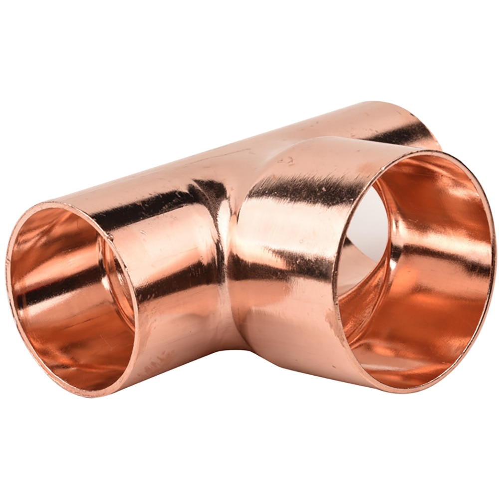 Teu redus cu 5130R, 18 x 22 x 18 mm, cupru