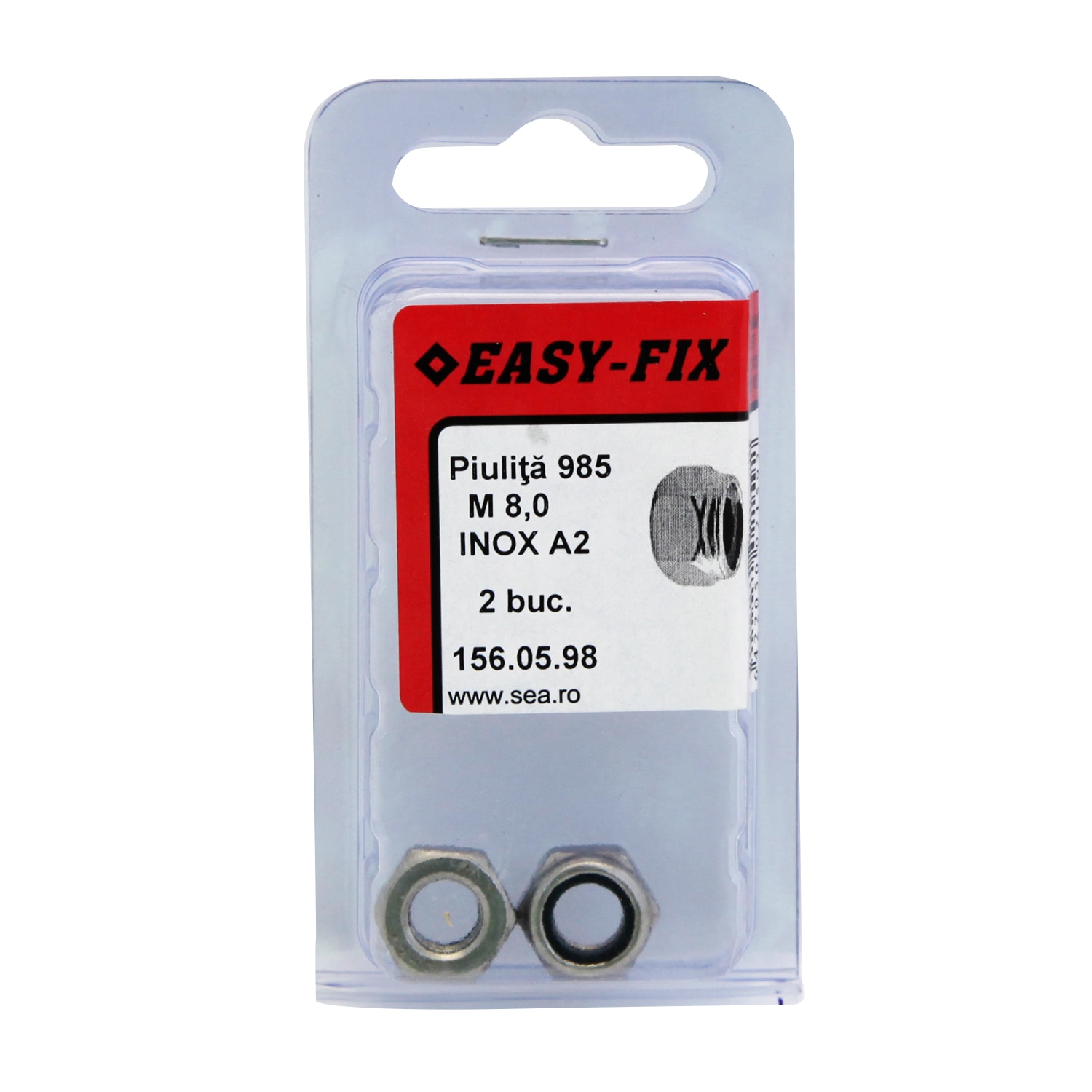 Piulita cu autoblocare din 985, inox