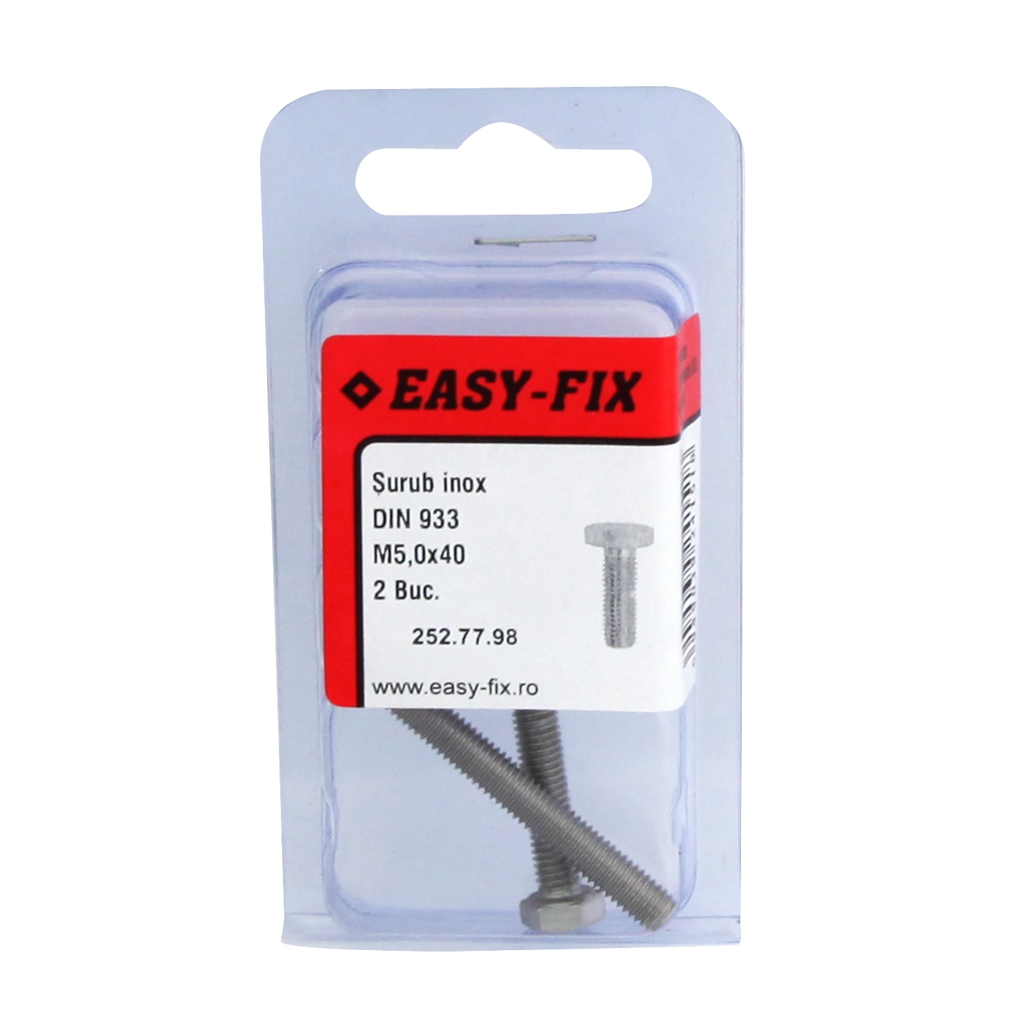 Suruburi cap hexagonal din 933, 2 buc