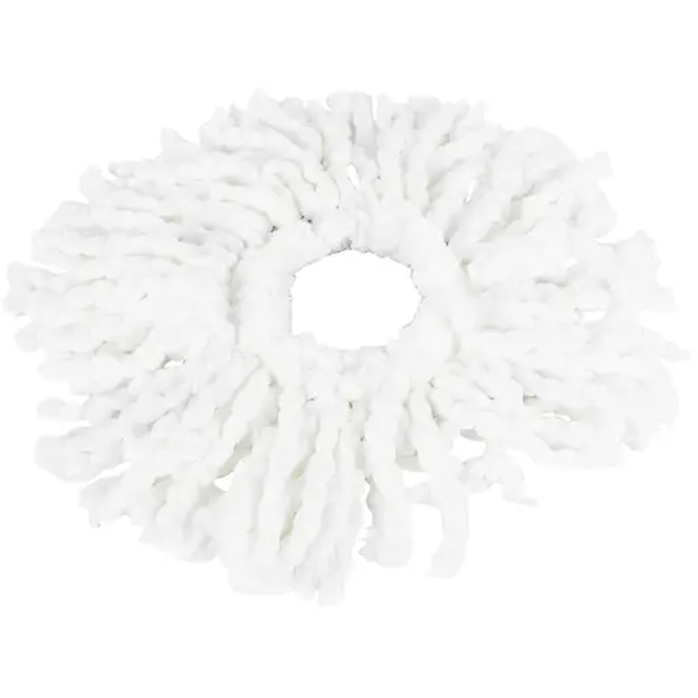 Rezerva mop rotativ din microfibra, alb
