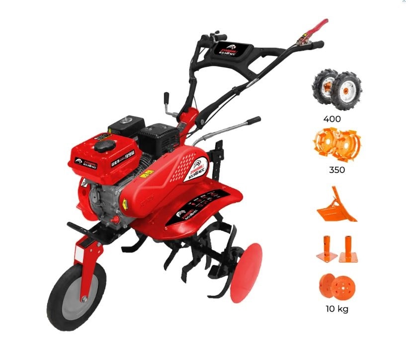 Motosapa pe benzina, Zimbru 6538, 208 CC, 7 CP, latime lucru 56-83 cm, 4 timpi, + accesorii