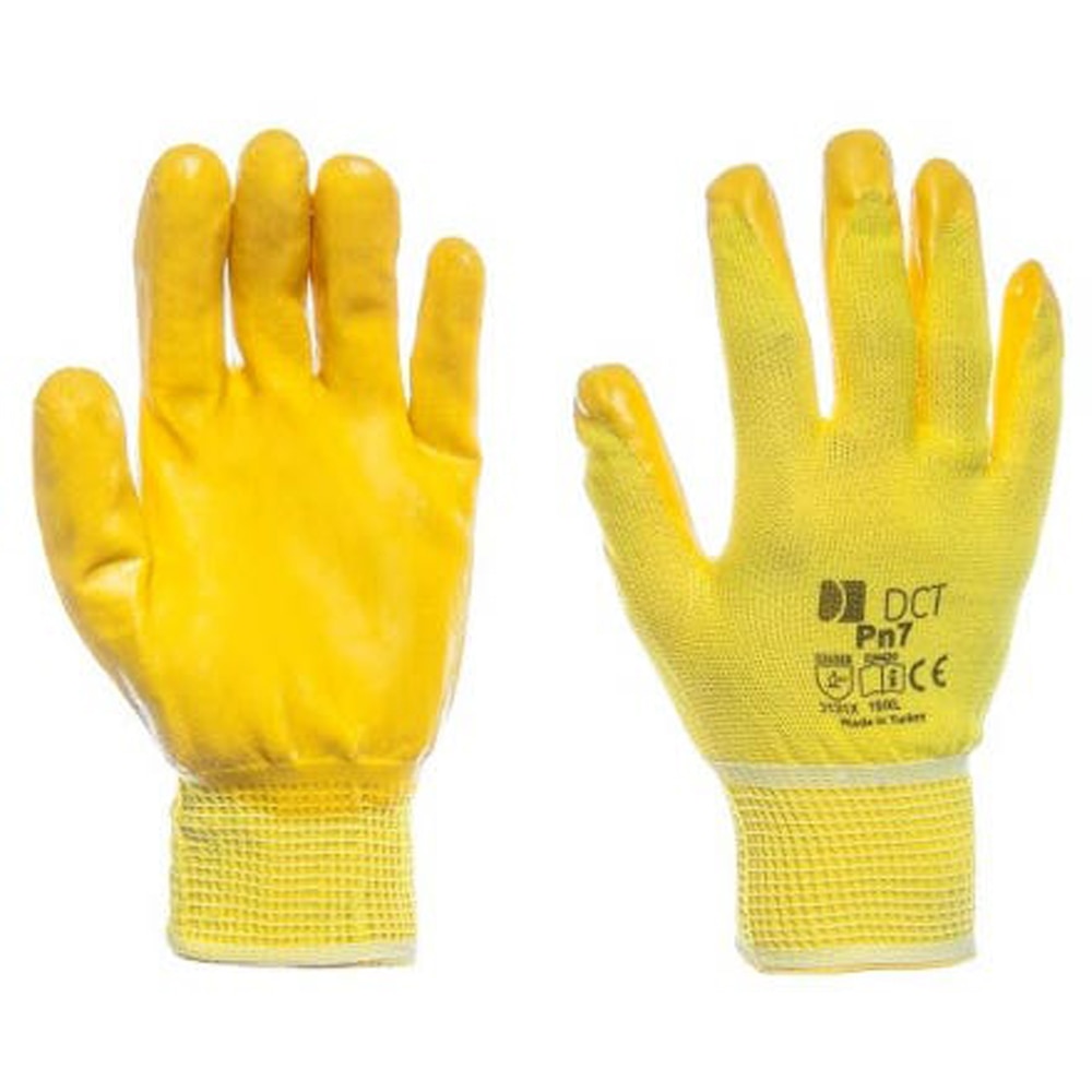 Manusi de protectie GHIBLI DCT, marime 8, galben, poliester-nitril