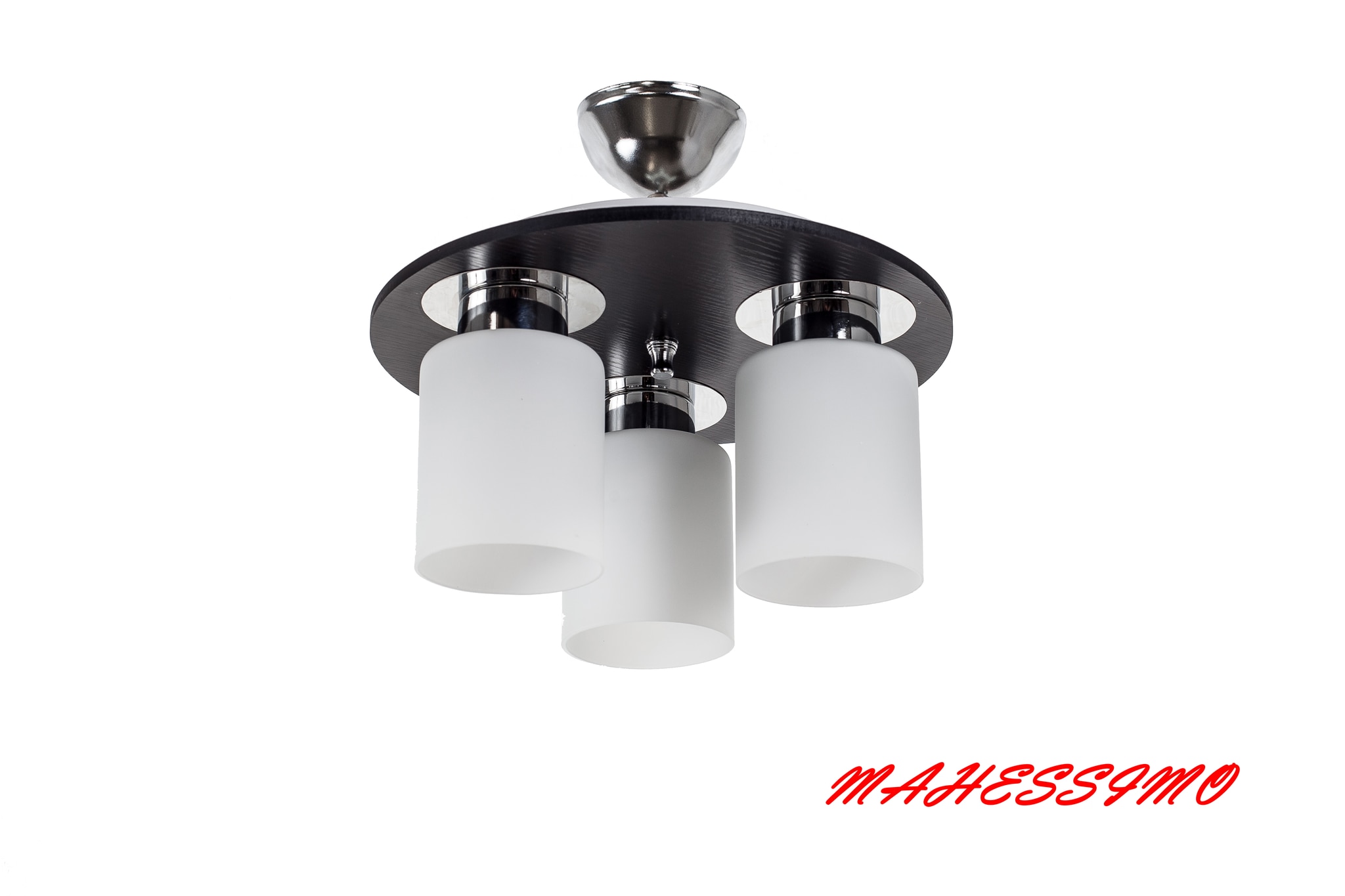 Plafoniera, 3 x 75 W, wenge, lemn • Mahessimo Varan